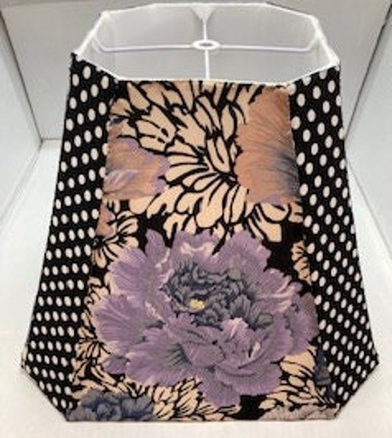 Moonstone Blossoms Lg Lampshade (top 8", H 13" bottom 18")