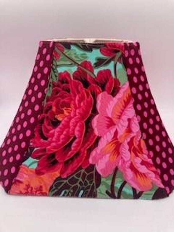Gorgeous! Hand-sewn lampshade, Kaffe Fassett Fabrics, by Kaffe's Niece