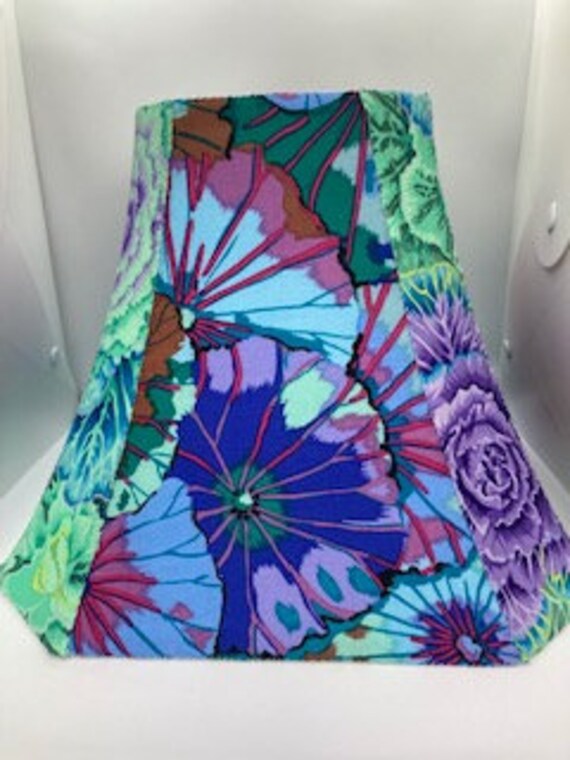 Purple Cabbage & Liquid Lotus Lampshade
