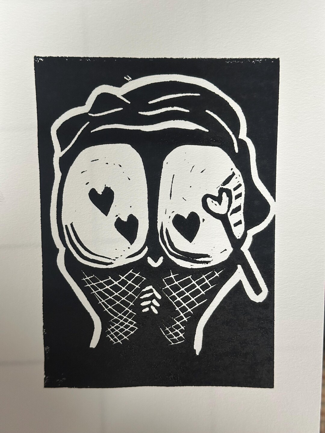 Hearts - Sadistic, Heart Bruises on a Butt, 5X7 In, BDSM, KINK, Hand ...