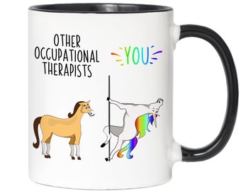Therapist Unicorn Behavioral Therapist Card Birthday Card for Behavioral Therapist Therapist Gift Personalized Therapy Greetings Card