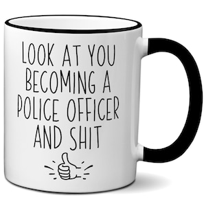 Police Officer To Be Gag Gift, Funny Police Academy Graduation Gift, Gag Coffee Mug for Police Officers, Future Cop Gift Idea, Cop To Be Mug