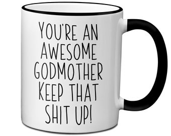 Godmother Gifts, Godmother Mug, Funny Godmother Mugs, Baptism Gift, Godparent Gift, Gift for Godmother, Gag Godmother Mugs, Godmother Cup