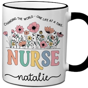 Personalized Nurse Mug Custom Nurse Name Coffee Cup Nurse Graduation Appreciation Gift Idea Gifts for Nurses Custom Nurse Mug