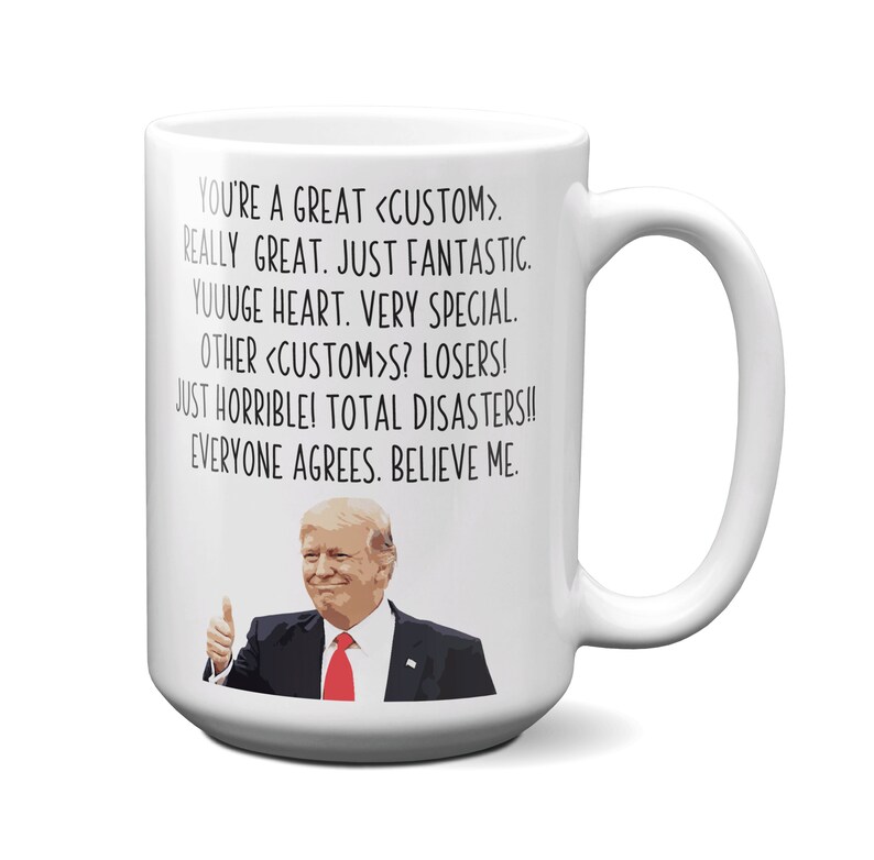 Funny Trump Custom Word Coffee Mug President Donald Trump | Etsy