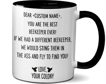 Beekeeper Funny Gift, Beekeeper Birthday Gifts For Women & Men, Beekeeping Cup, Beekeeper Appreciation Coffee Mug
