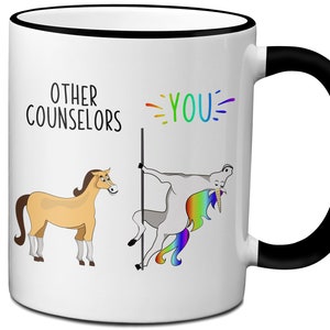 Counselor Gift Idea,  Other Counselor Unicorn vs Horse Funny Mug,  Counselor Appreciation Gifts, Counselor Graduation Gift, Unicorn Lover