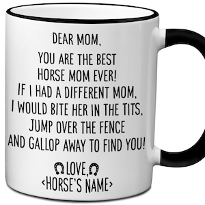 Horse Mom Gift, Horse Mom Mug, Horse Gifts For Women, Horse Mom Gifts, Horse Lover Gifts, Horse Owner Mug, Mother's Day Gift, Best Horse Mom