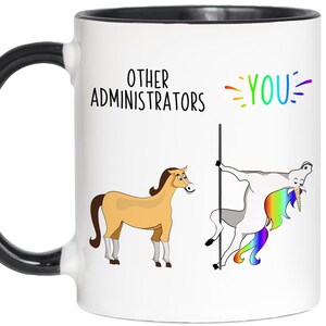 Funny Administrator Gifts, Other Administrators You Unicorn Mug, Administrator Gag Gift, Administrator Appreciation Gift, Administrator Cup image 9