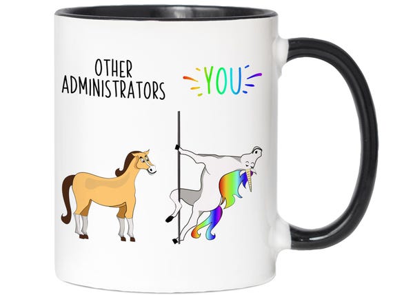 Funny Administrator Gifts,  Other Administrators You Unicorn Mug, Administrator Gag Gift, Administrator Appreciation Gift, Administrator Cup