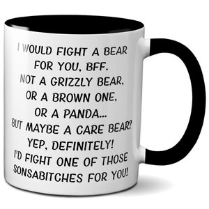 BFF Gift,  BFF Mug, Gifts For Best Friends, Best Friend Gifts, BFF Mugs, Best Friend Birthday Gift, Bff Gift Idea, Bff Funny Bday Gift, Gag