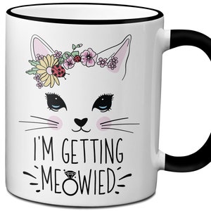Funny Cat Lover Engagement Gift I'm Getting Meowied Shirt Funny Cat Lover Engagement Gift I'm Getting Meowied Shirt