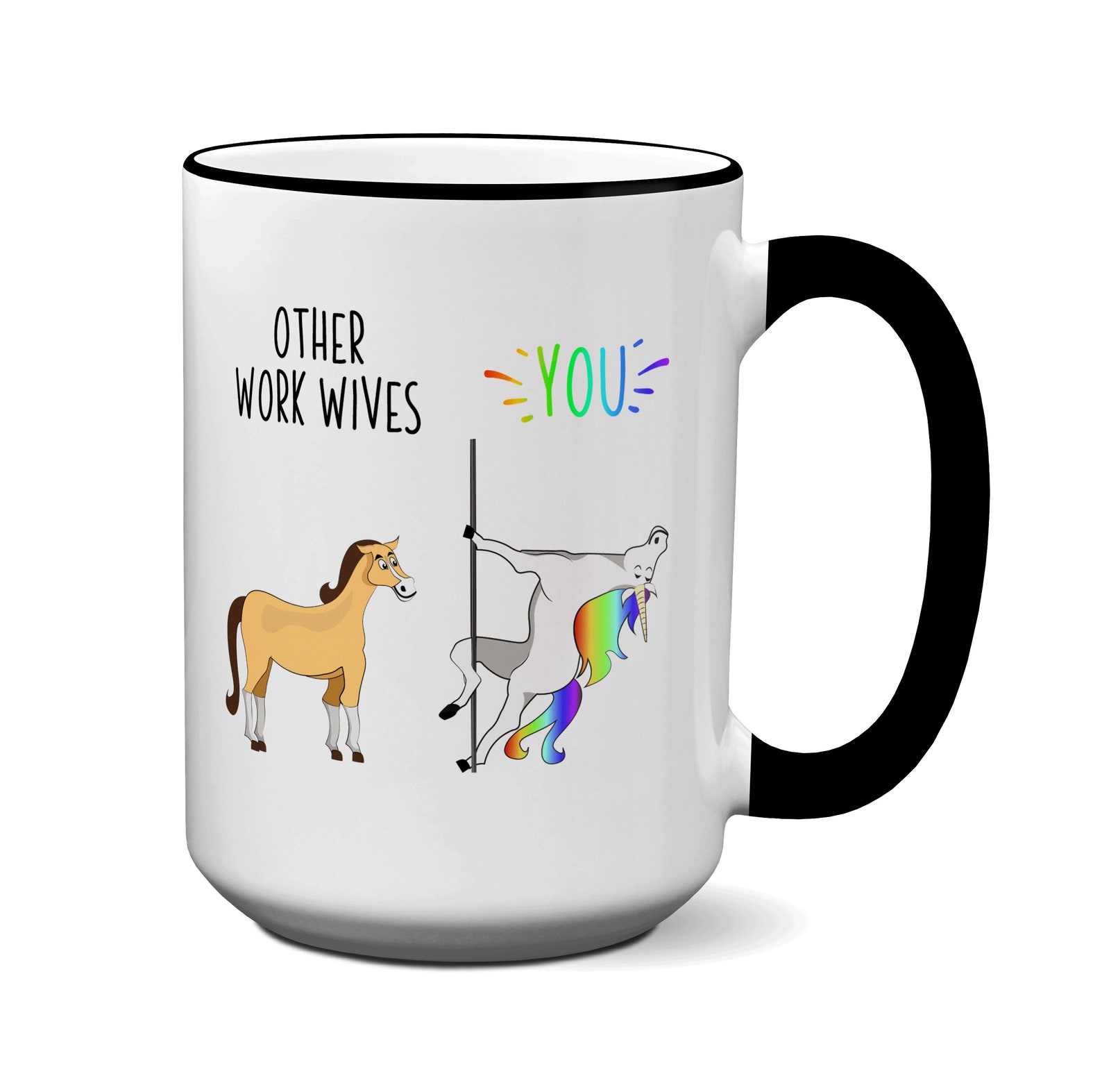 Funny Work Wife Gifts, Other Work Wives You Unicorn Mug, Work Wife Gag ...