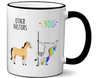 Pastor Funny Gift,  Funny Other Pastors You Unicorn vs Horse Mug,  Pastor Gift Idea, Pastor Appreciation Gift, Gag Pastor Gifts, Pastor Cup