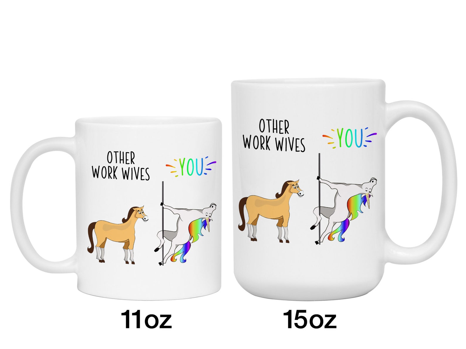 Funny Work Wife Gifts, Other Work Wives You Unicorn Mug, Work Wife Gag ...