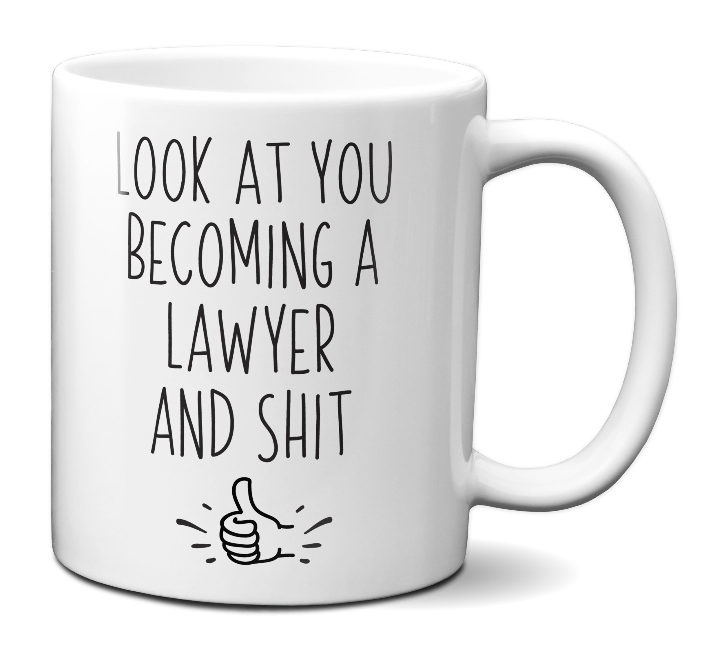 Funny Lawyer Graduation Gift Gag Law Student Mug Funny Gifts Etsy