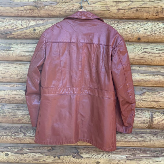 Vintage 70s Men's Leather Removable Liner Coat Size 44 - Etsy