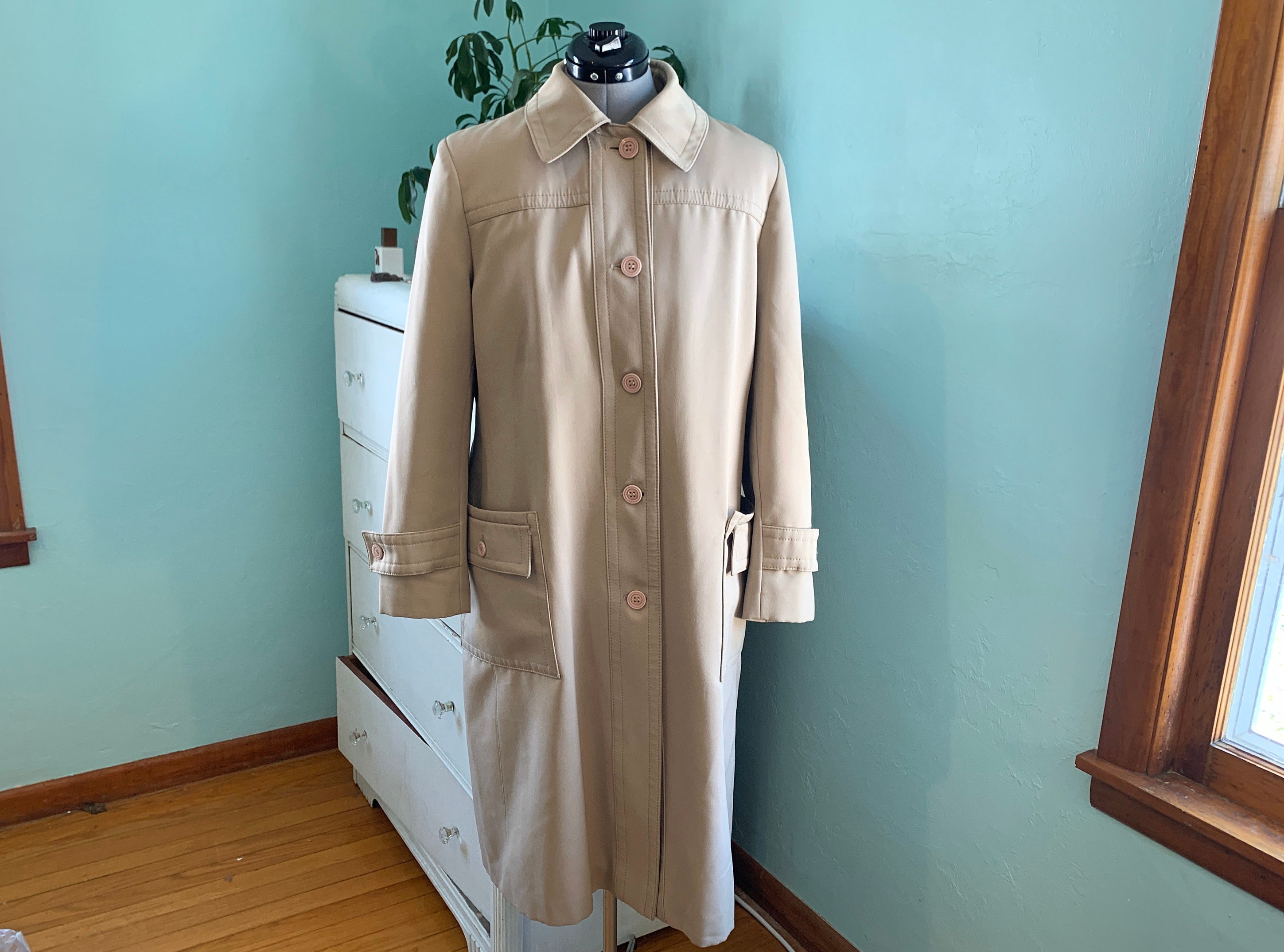 70s Burberry Trench - Etsy