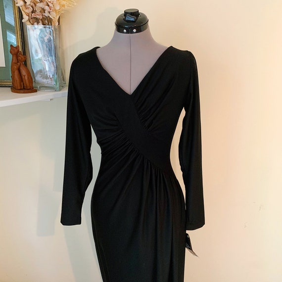 Vintage 70s Deadstock Black Miss Sandy of Califor… - image 5