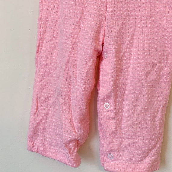 Vintage Health-Tex Girls’ Pink Baby Carriage Appl… - image 2