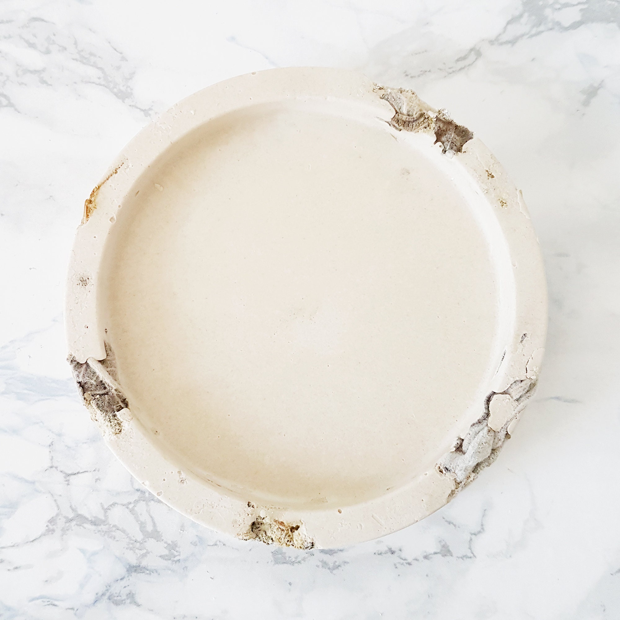 Support Bougie en Roche Minérale, Sauge