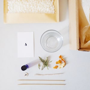 DIY Candle Kit Orange Cypress // Kit DIY natural candle with essential oils // Candle Pack image 1