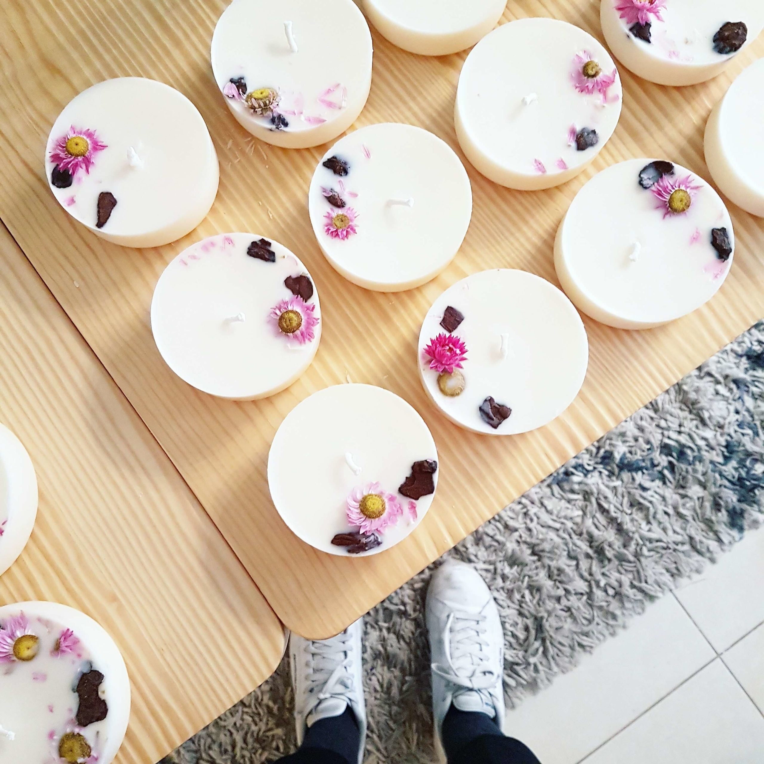 Bougie Sans Parfum, Pin X Acroclinium 400 Ml