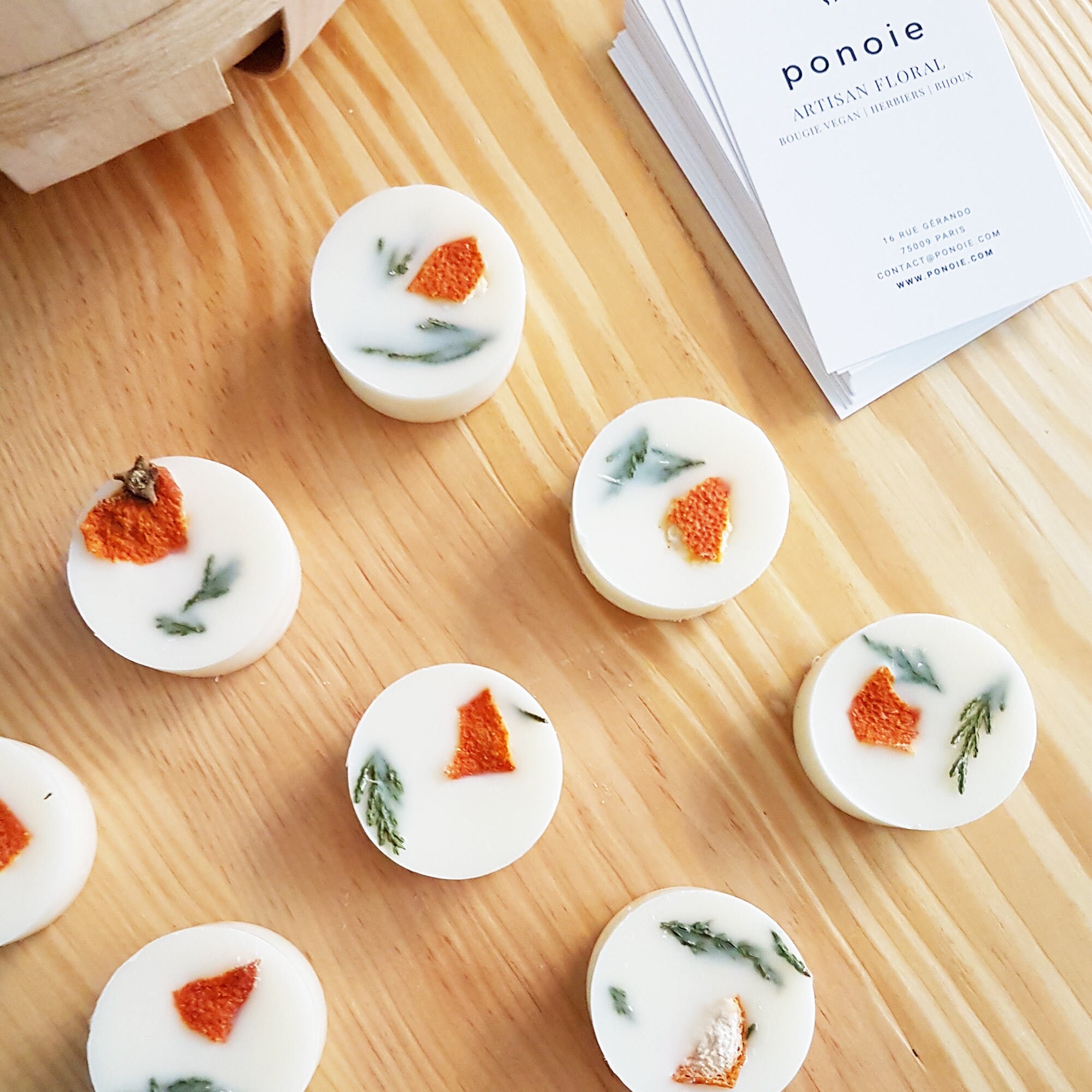 Pastilles Parfumées Aux Huiles Essentielles Bio, Orange & Cyprès X 4