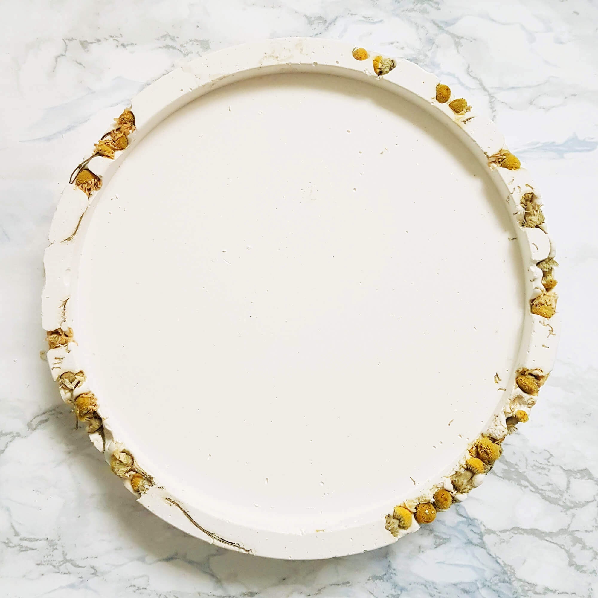 Support Bougie Roche Minérale, Camomille Xl