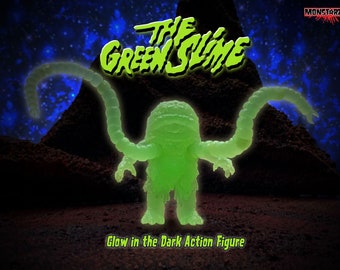 The Green Slime GLOW 3.75" Scale Retro Action Figure