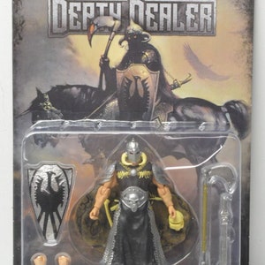 Monstarz Frank Frazetta's Death Dealer light armor deluxe 3.75 scale retro action figure. image 5