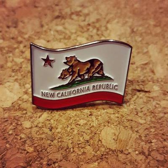 Fallout Ncr Flag Enamel Pin Restocked Etsy