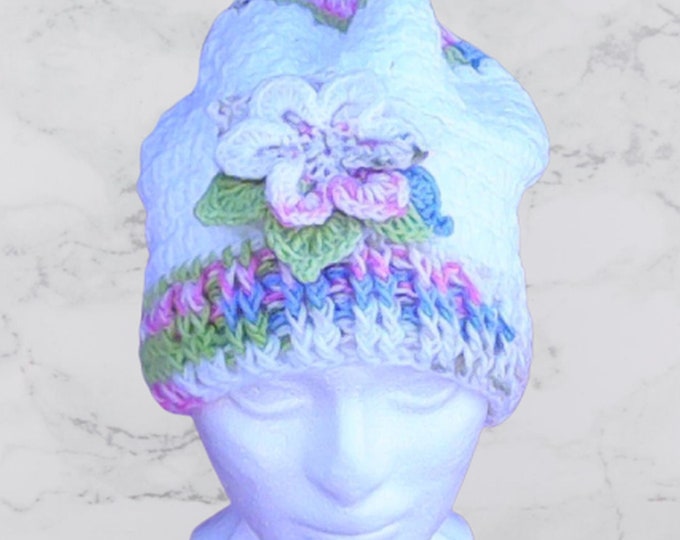 Beanie Wool Wool Beanie Warm Winter Hat Crochet Cap Winter Ladies Teeny Kids Girls Adult Beanie