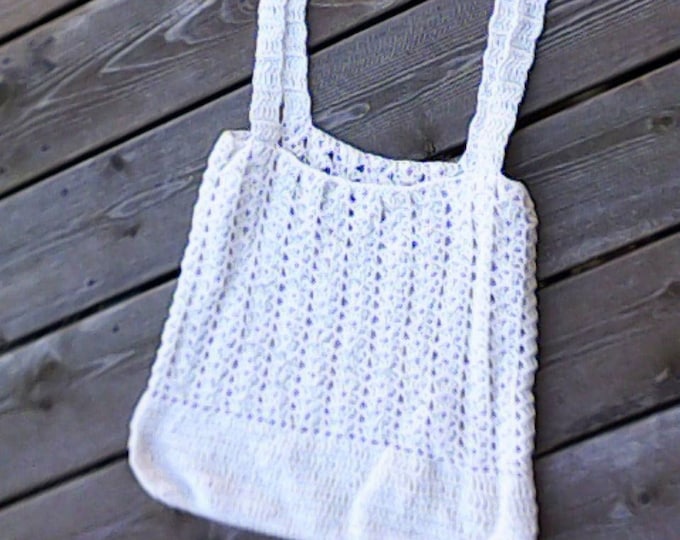 Hand crochet market bag, eco friendly, tote bag, beach bag, food bag, reusable French market bag