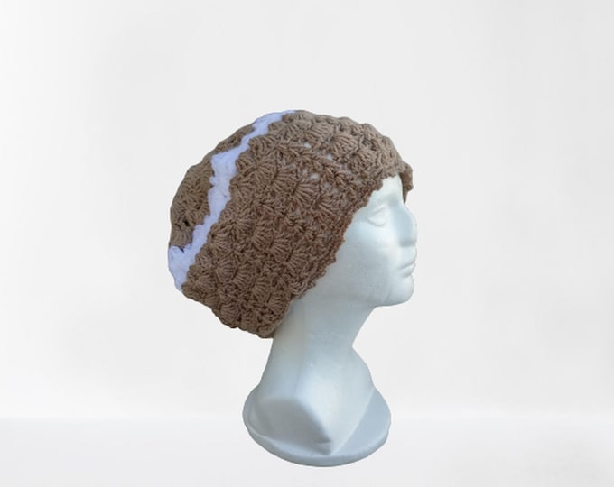 Oversized Knock Cap Hat Hat Women Knit Hat Winter Hat Women Brown Hat Wool Cap Cap Hat, Crochet Hat, Hat Crochet