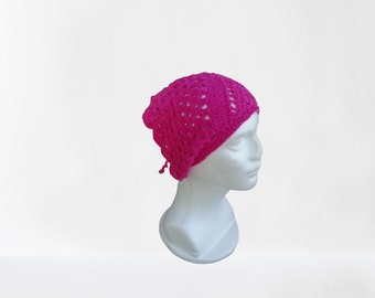 Crochet Fashionable Bandana, Hair Kerchief, Hair Scarf, Retro Bandana, Valentine's Day Gift for Her, Crochet Hair Accessory for Young Women