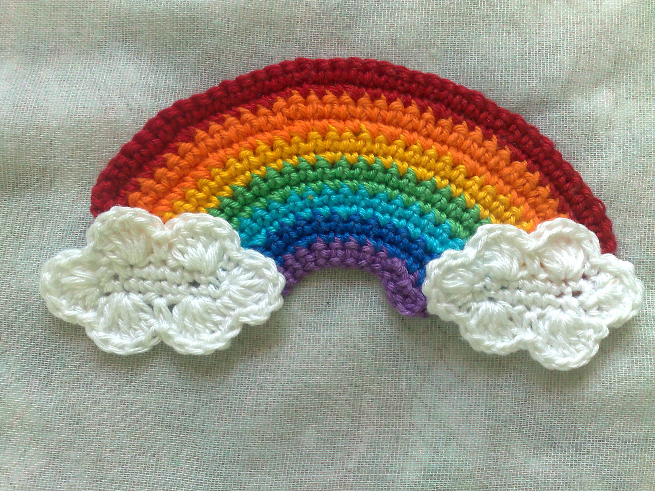 Arco nubes apliques de ganchillo en blanco y en colores Etsy España
