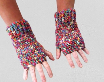 Handmade fingerless gloves crochet gloves fingerless gloves arm warmer women gloves