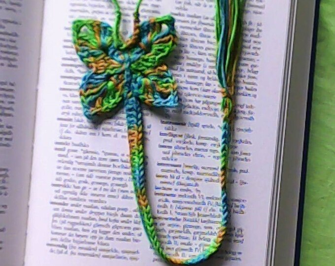 Bookmark butterfly crochet, bookside brand cotton handmade jewelry 12 "inches