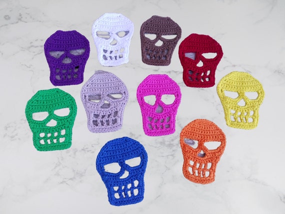 Halloween Coaster, Skull Coaster, Spooky Home Decor, Crochet Coaster, Halloween Decor, Skull Skull Coaster