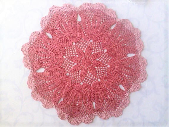 Mother's Day gift cover cotton in dark pink with pink border