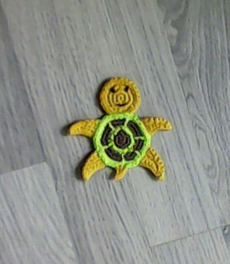 Sea Animal Applique Turtle Motif Crochet Turtle Applique Turtle Embellishment