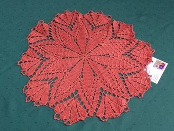 Big Brown crochet cover 18 inches a dream and eye-catcher for your home in a country house style