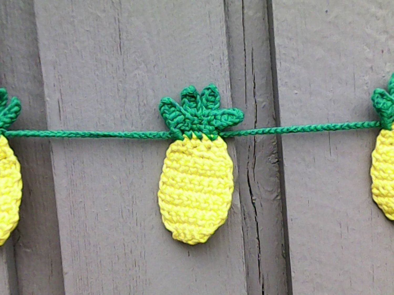Crochet pineapple garland pineapple décor crochet, pineapple, pineapple