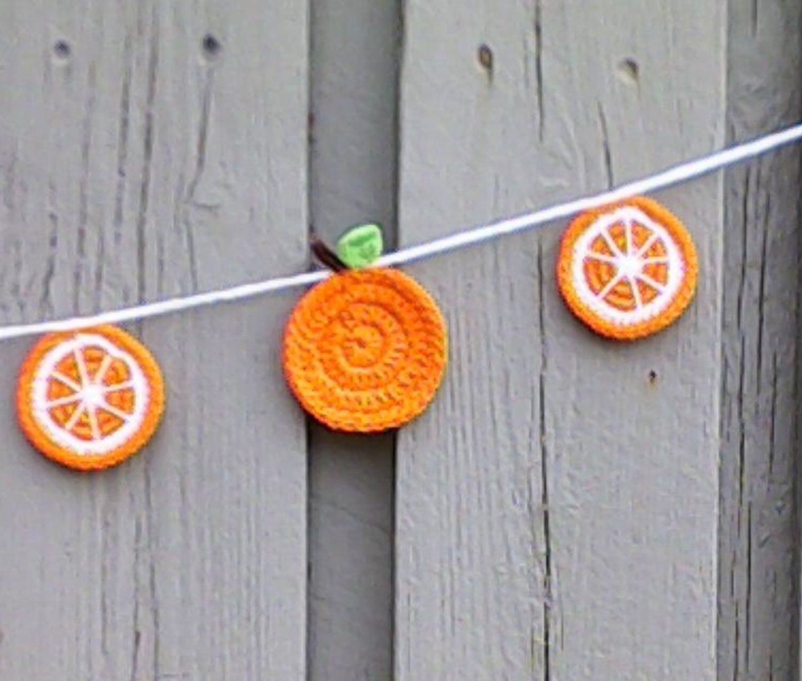 Apfelsinen Girlande häkeln Bunting Sommer Party Dekoration Limonade ...