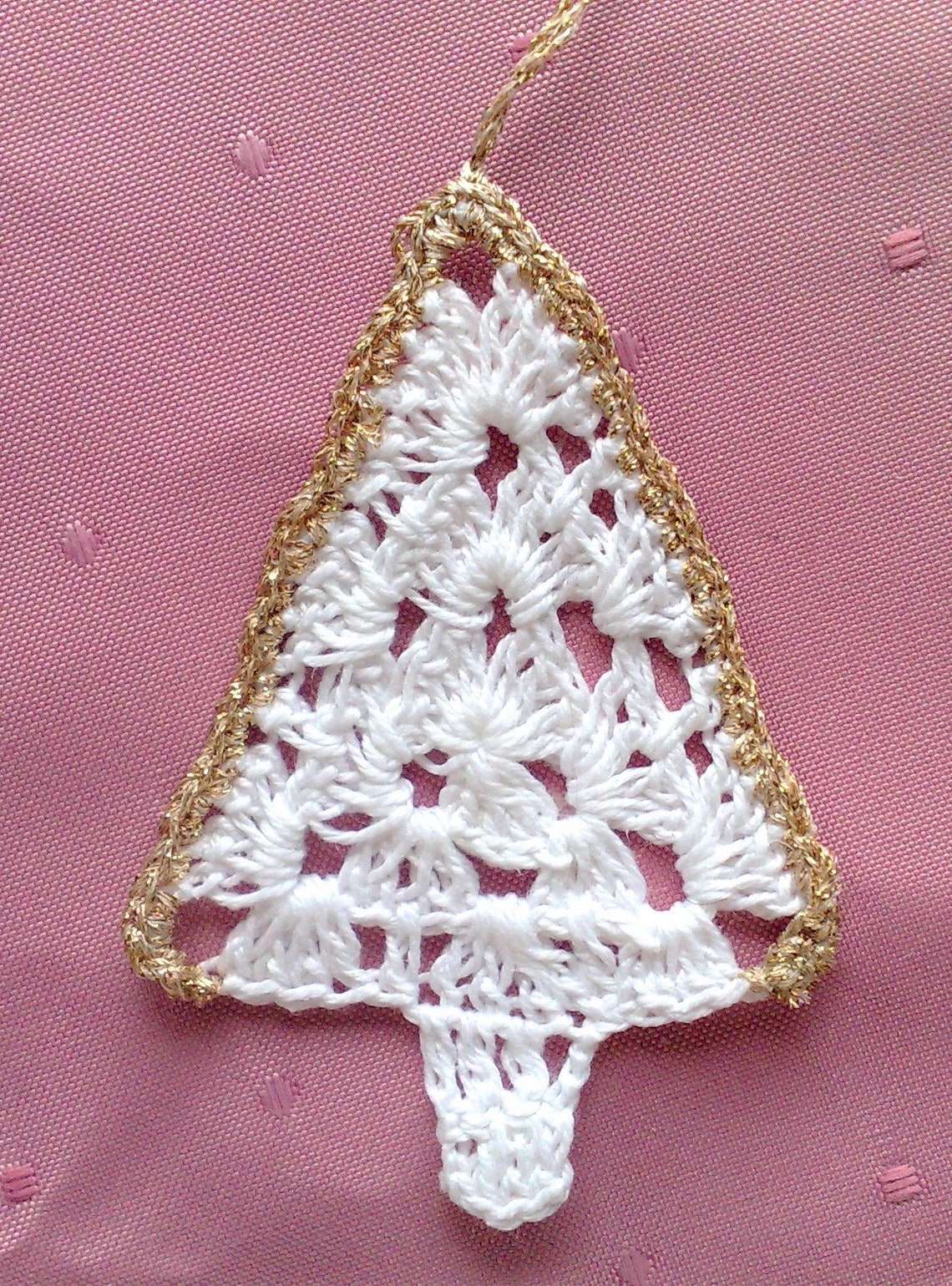 Christbaum gehäkelt Baumbehang für deinen Weihnachtsbaum Etsy.de