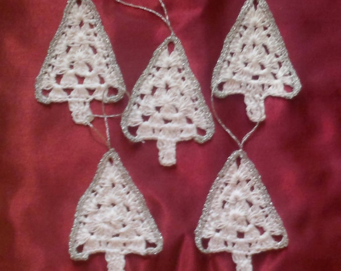 Crocheted Trees Christmas Tree Hanging