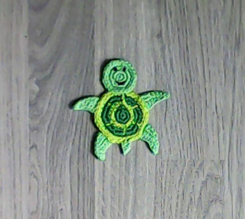 Sea Animal Applique Turtle Motif Crochet Turtle Applique Turtle Embellishment