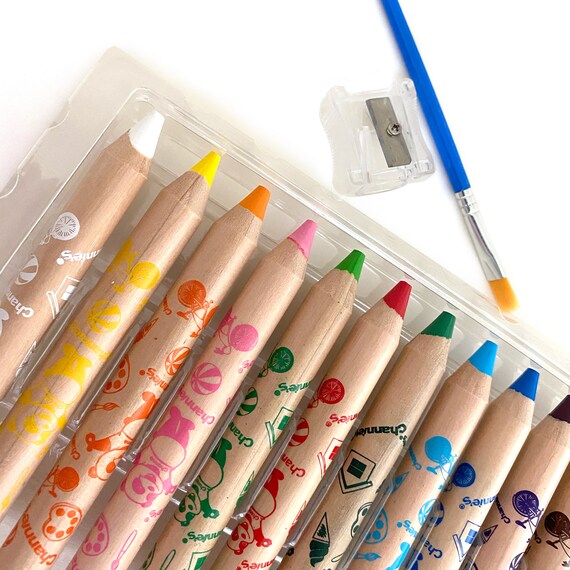 A Bunch Of Colorful Water Soluble Crayons, Color, Water Soluble