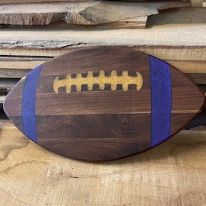 Purple and Gold Football Charcuterie Board | Vikings Themed Cheeseboard